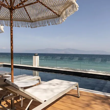 Cavo Dio 8 - Beachfront Bliss - Cozy Pool Sunset Lägenhet *